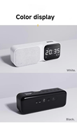 Tragbarer 3-in-1 Batteriebetriebener Plastik-Schlaf-Lautsprecher mit Weißgeräuschmaschine LED-Uhr Wecker-Lautsprecher