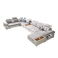 Canapé modulaire en L moderne et minimaliste avec rangement, sections réglables, en tissu pour appartement, éponge pour hôtel
