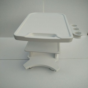 Carrito de Hospital con 2 Estantes, Material ABS, Diseño Minimalista para Uso Médico, Carrito Práctico - Product Image 1