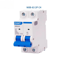 Disjoncteur miniature Chint NXB-63 MCB 1P 1P+N 2P 3P C4 4A 6A 10A 6kA 230-400VAC pour la protection de la distribution électrique domestique