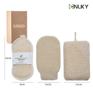 <span class=keywords><strong>Set</strong></span> da <span class=keywords><strong>bagno</strong></span> con logo personalizzato, tra cui spugna e guanti esfoliazione spugna Scrubber, pulizia profonda naturale <span class=keywords><strong>Set</strong></span> di stoffa luffa - Product Image 2