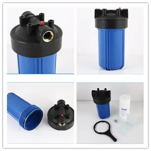10 дюймов корпус фильтра для очистки воды пластиковый синий очиститель питьевой воды фильтр Корпус