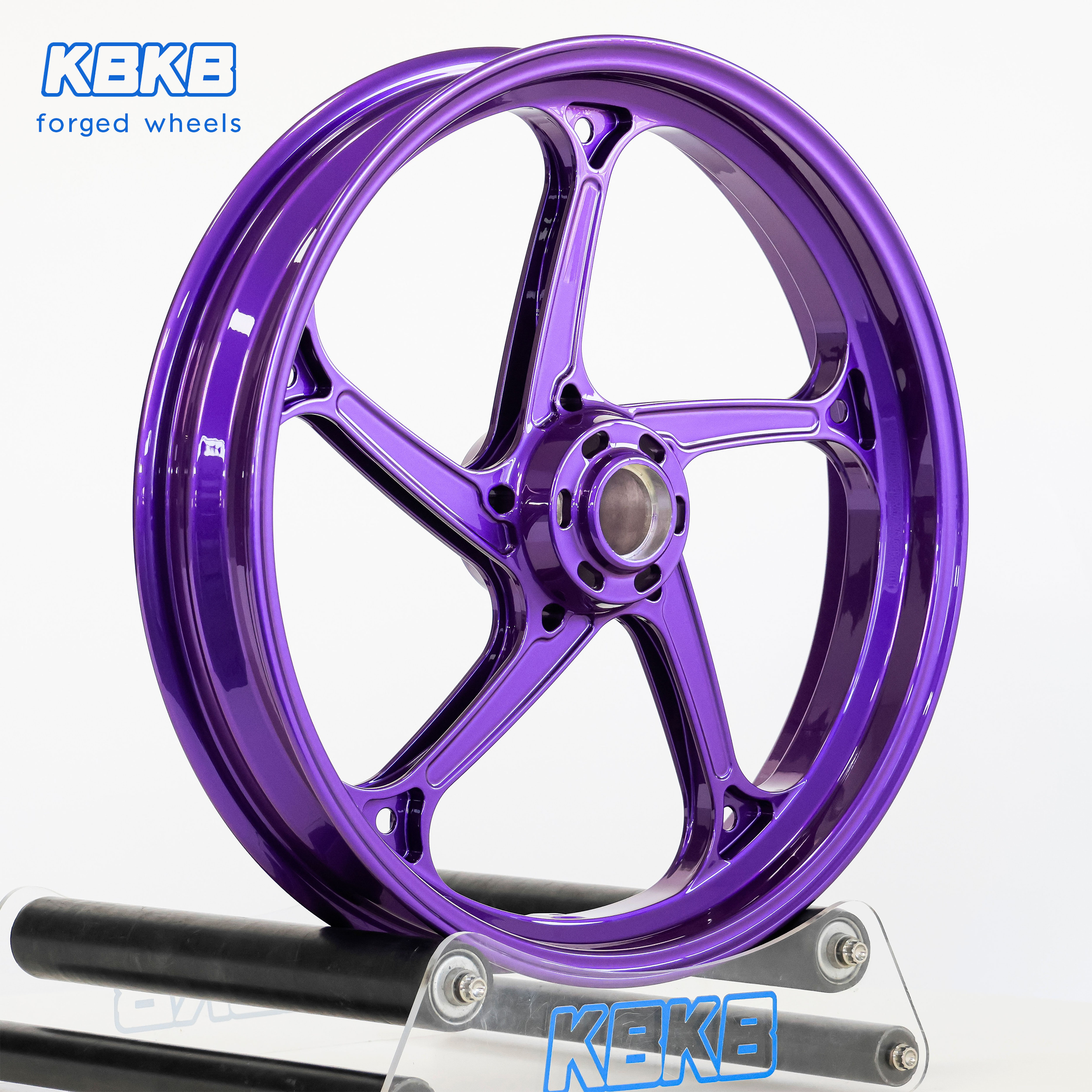On Sale Magnesium Motorcycle Alloy Rims Sturdy 3-Spoke Design