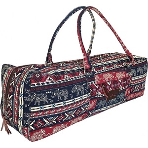 Yoga Mat <b>Duffle</b> <b>Bag</b> Patterned <b>Canvas</b> With Pocket and Zipper - Product Image 1