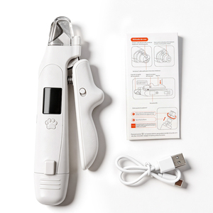 <span class=keywords><strong>Cortauñas</strong></span> 2 en 1 de Acero Inoxidable Portátil, Recargable, Silencioso, para Perros y Gatos, con Luz LED - Product Image 3