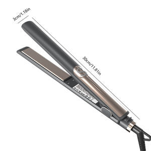 Ionic Tourmaline Plate Hair Straightener with LCD Display PTC Plate Type 1-Year Warranty Household Flat <strong>Iron</strong> - Product Image 2