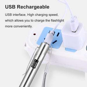 Lampe de poche médicale <span class=keywords><strong>USB</strong></span> lumière blanche <span class=keywords><strong>LED</strong></span> infirmière lampe-stylo jauge d'élève règle de division stylo lumière infirmière médecin yeux examen ORL - Product Image 5