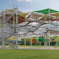 Parc d'aventure intérieur Équipement amusant pour le plaisir en plein air Culture scénique Tourisme Spot Matériaux durables en acier métallique en fibre de verre