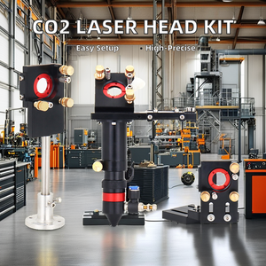 หัวตัดเลเซอร์ CO2 พร้อมเลนส์ 20 มม. กระจกสะท้อนแสง 25 มม. แบบรวมติดตั้งชนิดไฟเบอร์ หัวเลเซอร์ CO2 ขนาด 20 มม. - Product Image 2