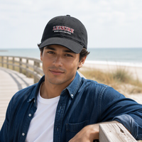 Casquette de baseball personnalisée avec logo brodé noir effet vieilli, six panneaux, style Dad Hat, streetwear, visière incurvée, en sergé de coton, vente en gros OEM