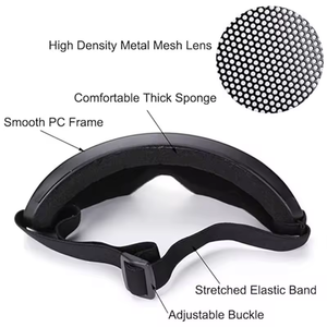 戦術的なゴーグル射撃CSスポーツグラスハンティングスチールメッシュ耐衝撃安全保護ゴーグル - Product Image 5