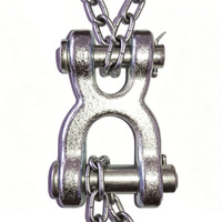 Eslabones Dobles S247 de Acero al Carbono Forjado + Acero Aleado Tratado Térmicamente, Templado y Endurecido para Cadenas de Grado 3 y 4