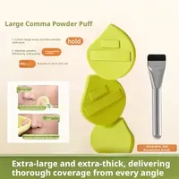 Éponge de maquillage professionnelle double usage (sèche et humide), non absorbante, pour fond de teint, vente en gros, logo personnalisé, outil de beauté