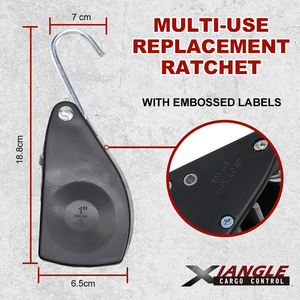 1/2 pollici 500lbs Heavy Duty metallo puleggia regolabile corda cricchetto luce gruccia tenda tenda cricchetto corda tenditore con gancio S - Product Image 4