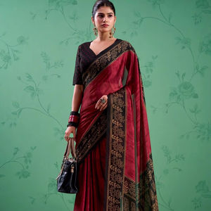 Blusa de Seda con Estampado Tradicional Rangoli para Saree, con Bonitos Bordes, para Fiestas, Venta al Por Mayor - Product Image 1