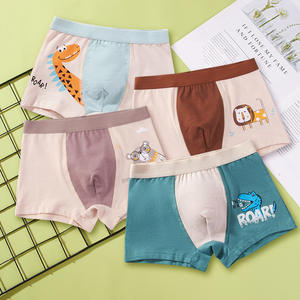 4 Pcs/<span class=keywords><strong>Lot</strong></span> Sous-Vêtements Enfants Garçons Culottes Dinosaures Hélicoptères Voitures Coton Respirant Enfants Shorts Garçon Boxer Briefs - Product Image 3
