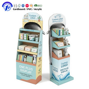 Eco-friendly Retail Display Stand Floor Standing Cardboard Display Rack for Daily Necessities - Product Image 1