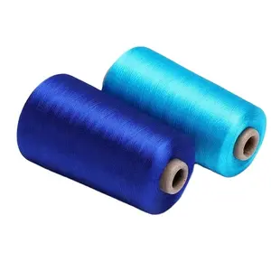 Wholesale low MOQ 75D 100%dope dyed viscose rayon embroidery thread