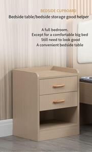 Cổ điển phòng ngủ bằng gỗ đầu giường Bàn Cạnh Giường ngủ 2 Ngăn kéo mở kệ lưu trữ tủ đầu giường - Product Image 4