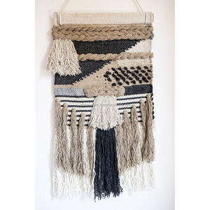 Tapisserie murale avec pompon, en coton et macramé, style bohème, nordique, Art fait à la main, pour la maison, nouvelle collection - Product Image 5