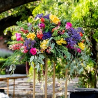INUNION Porte-fleurs en cage de haute qualité avec mousse florale pour bol en cage à fleurs
