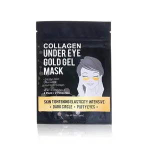 OEM Korean Skin Care Anti aging Anti Wrinkle Dark Circle Remover lifting Firming Brighten Collagen Under Eye Gold Gel Mask