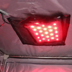 Tente de sauna infrarouge portable moderne, thérapie par lumière rouge, vapeur sèche électrique, relaxation, détoxification, faible EMF, panneau de commande informatique, appartement - Product Image 3