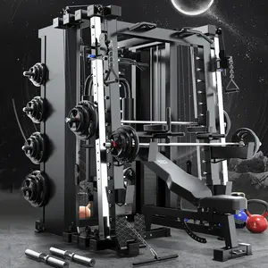 Cable Crossover Equipment Body Building Power Cage Squat Rack Home Gym Exercise Training Multi Functional Smith Machine