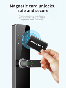 High-End Wood <b>Smart</b> Fingerprint Password <b>Lock</b> for Office Hotel Home Indoor with Cloud Data Storage Wi-Fi Network - Product Image 5