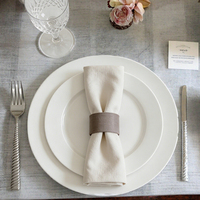PITO Personnalisable à partir de votre image, Assiettes de présentation en porcelaine fine à bord doré, écologiques et durables, pour mariage, vaisselle de luxe