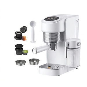 Machine à café expresso semi-automatique avec écran LCD, 1400W, 1,1L, machine à café à capsules, cafetière - Product Image 1
