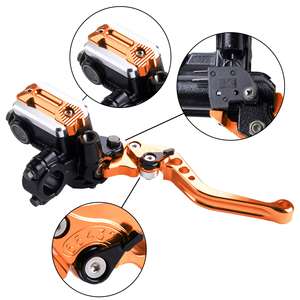 Universal CNC 7/8\" 22mm Handlebar Brake & <b>Clutch</b> <b>Master</b> <b>Cylinder</b> Lever Set Left & Right for Motorcycles Motorcycle Body Systems - Product Image 2