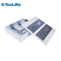 Boîtier électrique en plastique avec porte transparente, pour montage en Surface, boîtier DB, 2 lignes, 32 voies
