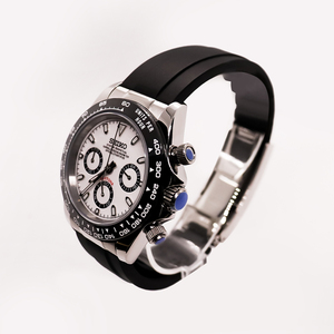Montres de luxe de haute qualité en acier inoxydable avec cadran en verre saphir, largeur du bracelet 20 mm, montre à quartz modifiée pour homme, étanche - Product Image 2