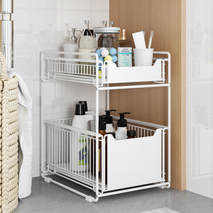 מדף אחסון בקומה השנייה, חוט נמשך מהכיור, סל אחסון למטבח, ארונות ואחסון - Product Image 5