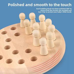 Gioco <span class=keywords><strong>di</strong></span> Memoria in Legno, Giocattoli Educativi <span class=keywords><strong>per</strong></span> <span class=keywords><strong>Bambini</strong></span>, Gioco <span class=keywords><strong>di</strong></span> Allenamento dell'Intelligenza, Interazione Genitore-Figlio, Giocattolo <span class=keywords><strong>per</strong></span> l'Asilo - Product Image 3