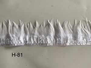 5/6" Sewing Fabric Ribbon Rooster Feather Fringe Trim for DIY Craft Clothing Dress Costume Hat Accessory Party Wedding Decor - Product Image 2
