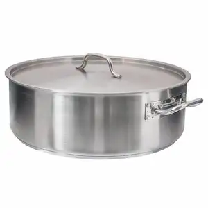 Aluminium Heavy Duty Large Stew Pan Professional Cookware From Lid