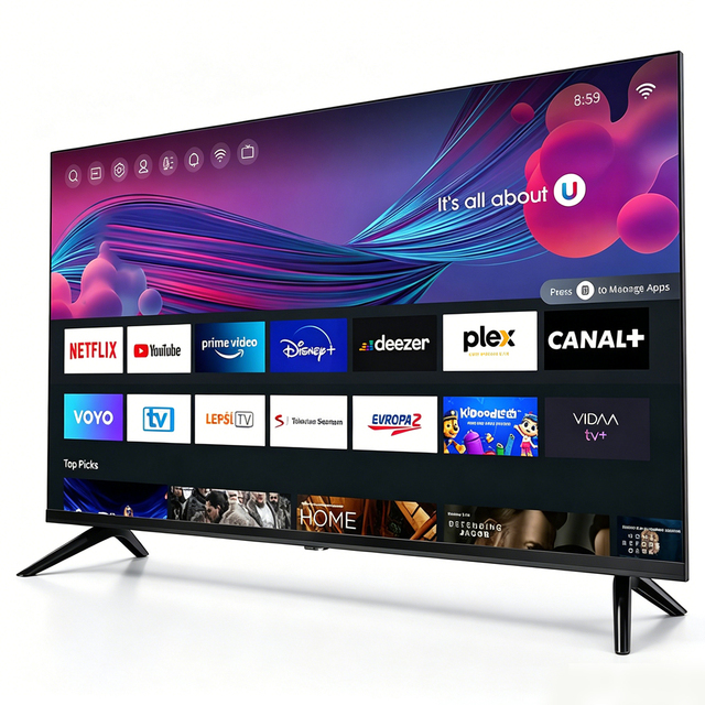 Television Smart UHD TabletTV 32 43 50 55 65 75 85 100 Inches Led 4k Television With Large Screen Android Wifi for Hotel Use