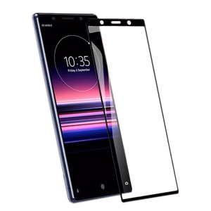 Protection d'écran en verre trempé 2.5D 9H avec impression soyeuse et couverture intégrale de colle pour <span class=keywords><strong>Sony</strong></span> Xperia 5 - Vente Flash - Product Image 3