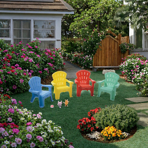 Believe Colorful <b>Kids</b> Plastic <b>Chairs</b> <b>and</b> <b>Tables</b> with Armrest-Outdoor <b>Garden</b> Party Use Contemporary -Design - Product Image 3
