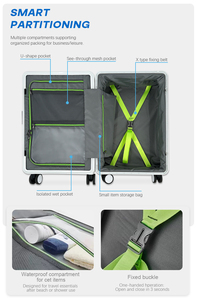 Valise de Voyage de Luxe Design Chic et Sportive 26 Pouces avec Serrure Trois Sections Anti-Choc en PC - Product Image 5