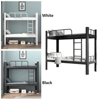 Lit superposé moderne en acier et métal, amovible et peu encombrant, pour enfants et adultes, idéal pour appartement et chambre, vente directe usine