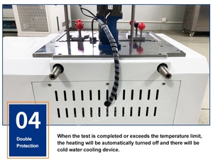 Equipo de Prueba Automático para el Punto de Ablandamiento, Aparato de Compresión, Probador <span class=keywords><strong>HDT</strong></span> <span class=keywords><strong>Vicat</strong></span> - Product Image 5