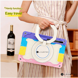 Étui pour tablette pour enfants pour Samsung <span class=keywords><strong>Galaxy</strong></span> Tab <span class=keywords><strong>S8</strong></span> Ultra / OPPO <span class=keywords><strong>Pad</strong></span> avec support rotatif, sangle de poignet, housse OEM/ODM/marque privée - Product Image 5