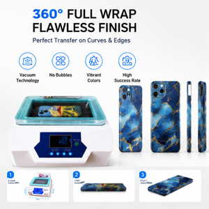 Prensa de Calor al Vacío 3D de Alta Calidad para Impresión de Carcasas de Teléfono, Diseños Personalizados DIY, Transferencia por Sublimación para el Hogar y Negocios - Product Image 1