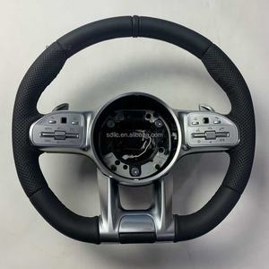 Volant en Demi-Alcantara et Fibre de Carbone avec LED pour Mercedes-Benz ML W164 W166 W211 W212 C117 C118 W251 W176 W204 W205 <span class=keywords><strong>C63s</strong></span> AMG - Product Image 5