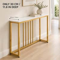 Petites tables consoles élégantes en métal doré, meubles modernes pour salon, bureau à domicile, chambre, centre de commande, minimalistes, faciles à assembler