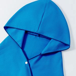 Bata de algodón puro al por mayor, capa de surf, toalla de playa con capucha, toalla de capa con capucha para adultos, Toalla de baño de secado rápido - Product Image 2