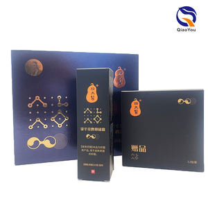 Caja de Regalo Rígida con Inserto de Blíster y Estampado en Lámina Dorada de Lujo Personalizada para Set de Regalo de Cuidado de la Salud - Product Image 4